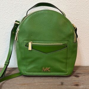Michael Kors Jessa Green convertible backpack